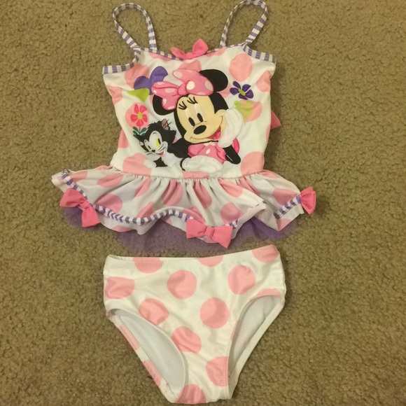 Disney Other - Disney Minnie Mouse Toddler Tankini & Flip Flops